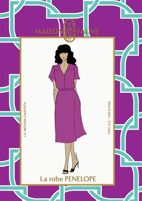 Snitmønster til kjole, bluse og nederdel (Pénélope)